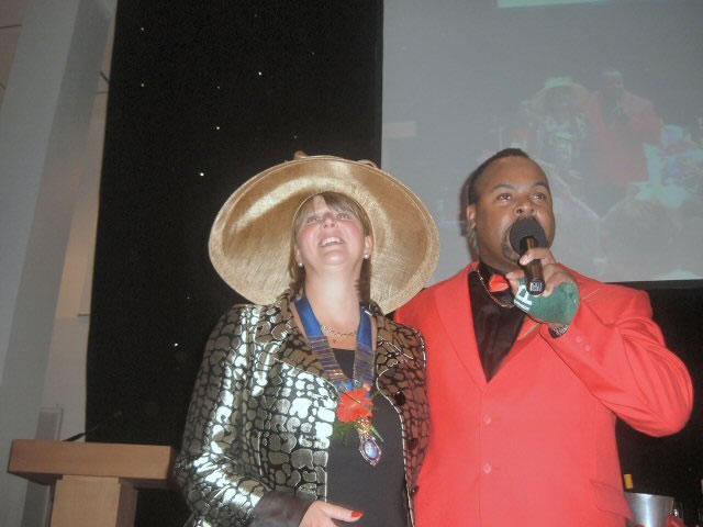 Tracy being serenaded with her favourite song
