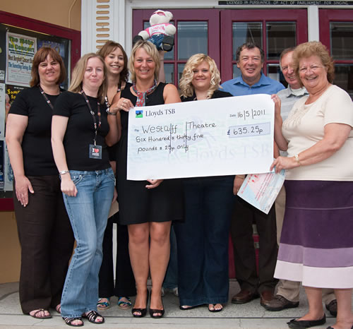 left to right: Carol Lewis, Tracey Forshaw, Leanne Sword, Sharon Batson, Beverley Bear, Ginette May, Norman Jacobs, Terry Mills Vice Chairman of the Friends and Joan Beatton, Chairman of the Friends.