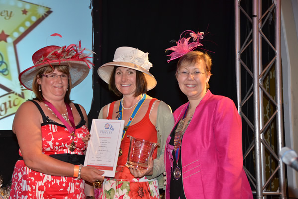 National Membership Officer, Audrey, presented St. Albans Circle with the Membership Trophy for inducting 11 new members this year.